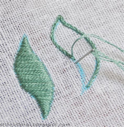 The Classics Of Hand Embroidery Satin Stitch Stitch Floral