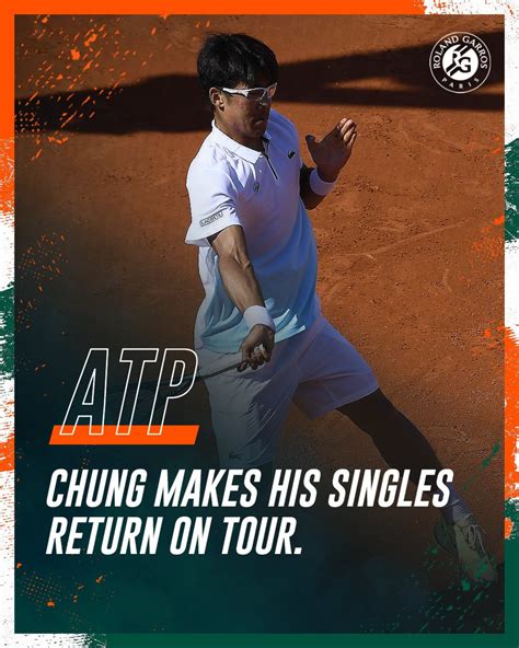 Roland Garros on Twitter 𝐓𝐡𝐢𝐧𝐠𝐬 𝐲𝐨𝐮 𝐣𝐮𝐬𝐭 𝐥𝐨𝐯𝐞 𝐭𝐨 𝐬𝐞𝐞 Hyeon Chung is making his singles