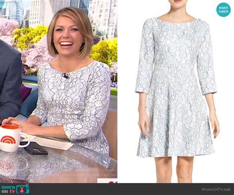 Wornontv Dylans Blue Floral Gathered Waist Dress On Today Dylan