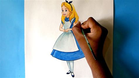 How To Draw Alice From Alice In Wonderland Youtube