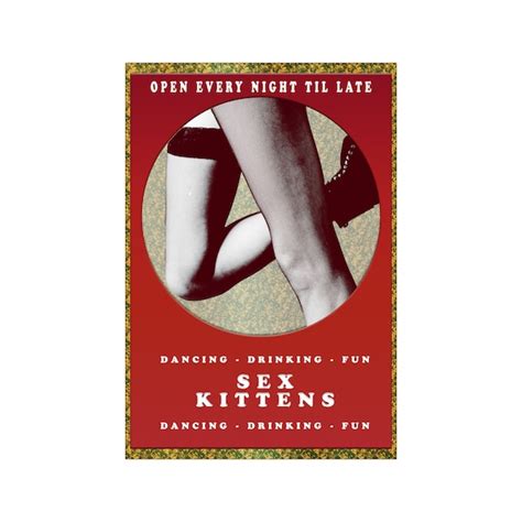 Sex Kittens Poster Etsy
