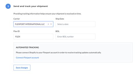Add Shipment Tracking Details To Inbound Shipping Plan Flexport Help