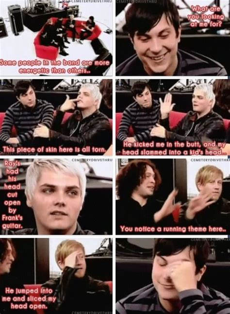 My Chemical Romance Funny Moments Music Pinterest