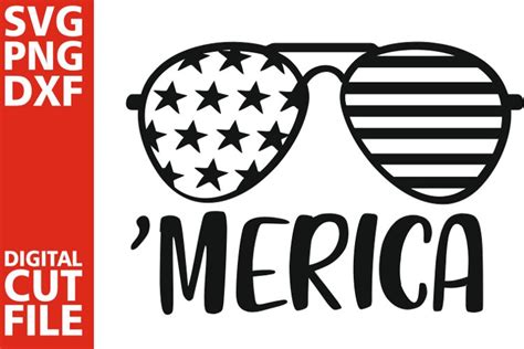 America Svg Patriotic Svg Sunglasses Vector Usa Vector