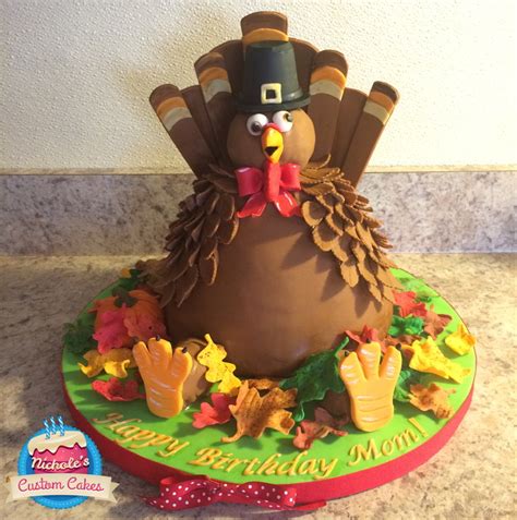 Turkey Cake Based On The Free Tutorial By Royal Bakery