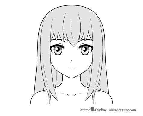 Draw Anime Girl Face Manga