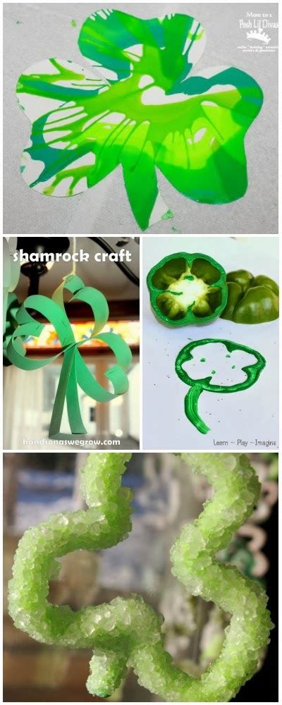 Kids and beginners alike can now draw a great looking shamrock for st. Shamrock Crafts for Kids ~ Learn Play Imagine