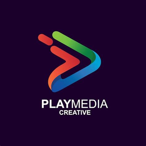 Premium Vector Colorful Play Media Logo Design