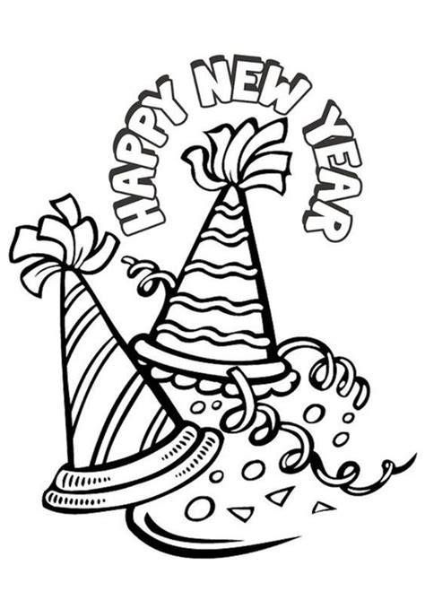 Happy New Year 2021 Coloring Pages New Year Coloring