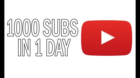 1000 Subs In 1 Day Youtube