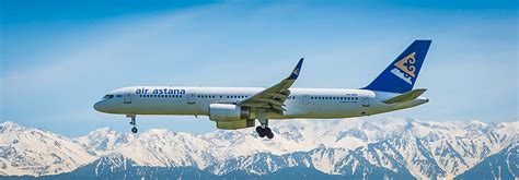 יעדי טיסה של אייר אסטנה טיסות ישירות של Air Astana אקספלורר