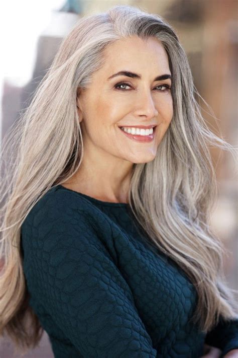 She gets compliments galore on her long, soft gray hair because it is beautiful and perfect. SILVER - Model Management - Paris | Long gray hair, Silver ...