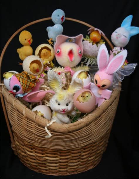 Its A Very Cherry World Vintage Plastic Easter Decorations