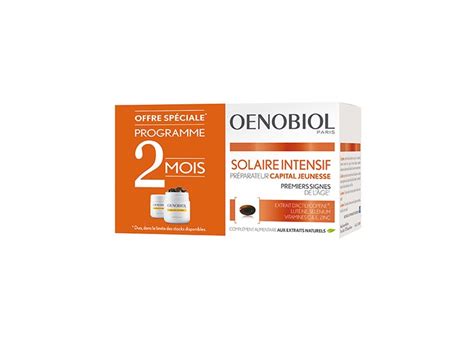 Oenobiol Solaire Intensif Capital Jeunesse 2x30 Capsules Pharmacie