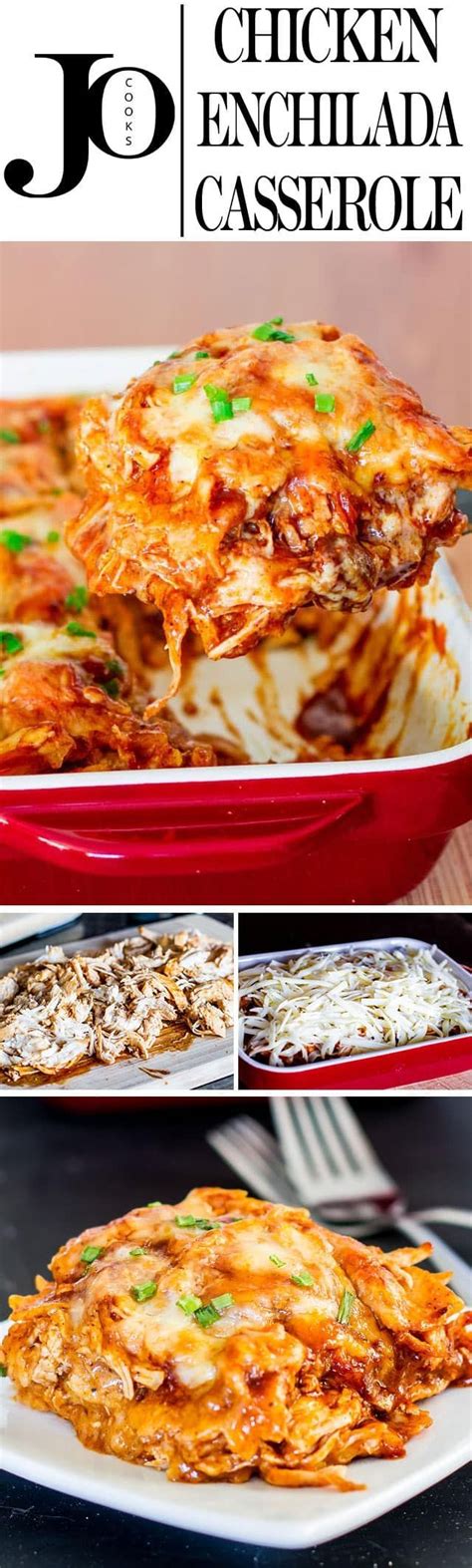 Preheat oven to 425 degrees. Easy Chicken Enchilada Casserole - 4 ingredients is all it ...