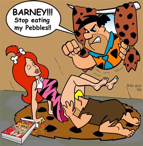Rule 34 Bad Guy Barney Rubble Female Hanna Barbera Human Male Pebbles