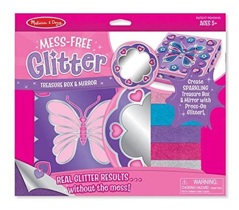 Melissa And Doug Mess Free Glitter Treasure Box And Mirror Craft Kit