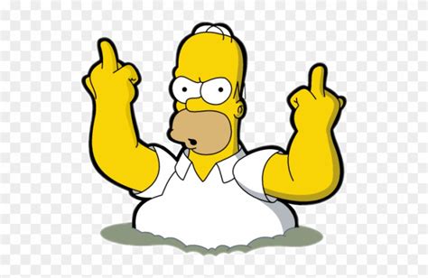 Free Homer Simpson Middle Finger Nohatcc