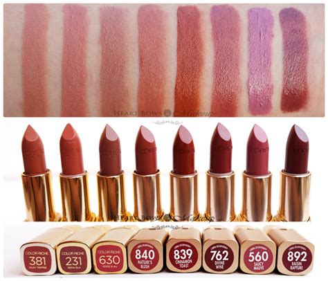 Best Brown Lipsticks For Warm Skintone By Loreal Paris Heart Bows