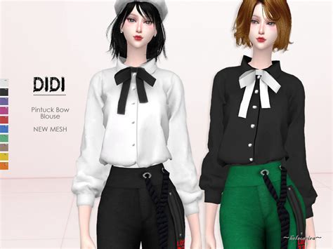 The Sims Resource Didi Pintuck Blouse