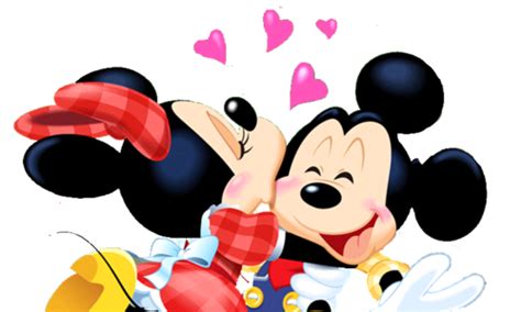 Mickey And Minnie Love Cute And Kiss Mickey And Minnie Love Mickey