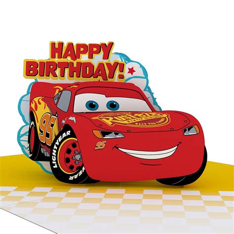 Playpop Card Disney Pixar Cars Lightning Mcqueen Birthday Lovepop
