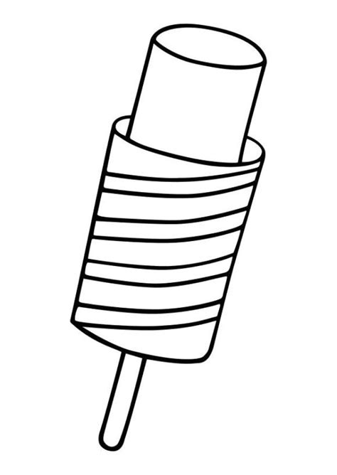 Popsicle Printable Coloring Page