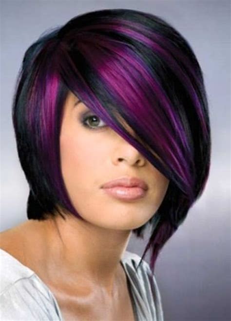 Shoulder length purple hair and your blue eyes! 45+ Best Hairstyles Using the Fashionable Shade of Purple
