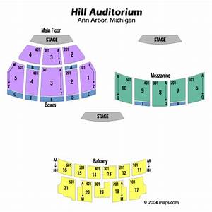 Hill Auditorium Seating Chart Hill Auditorium Arbor Michigan