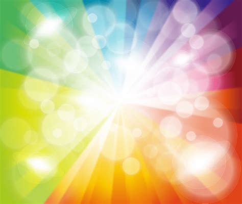 Colorful Burst Bokeh Background Vector Illustration Free Vector