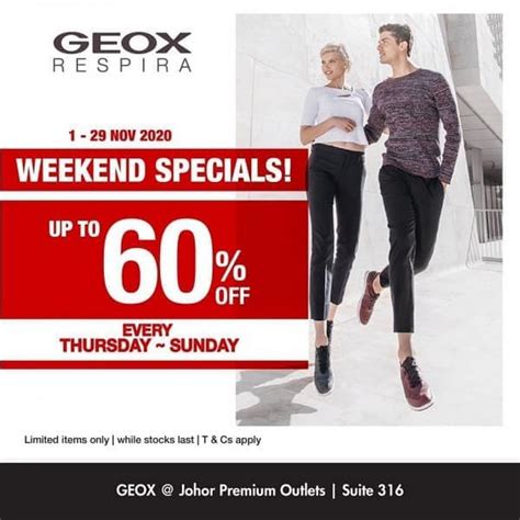 But jpo isn't the only outlet going big on promotions. 1-29 Nov 2020: Geox Special Sale at Johor Premium Outlets ...