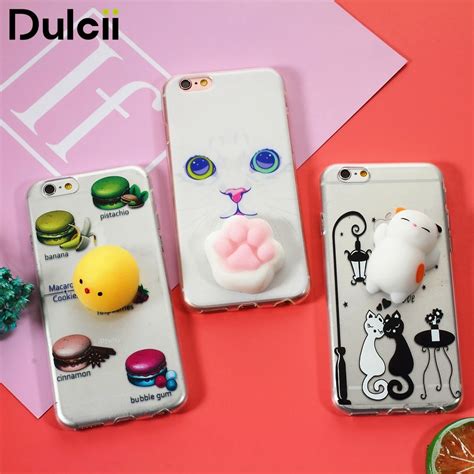 Dulcii Bag For Iphone 6 7 7plus Cell Phone Squishy Case 3d Pinch