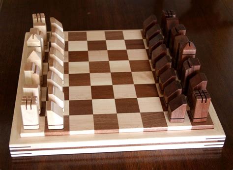 Unique Handmade Wooden Chess Set By Dave Dufour LumberJocks Com