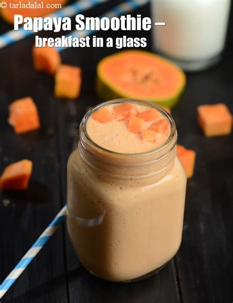 Papaya Smoothie Recipe Healthy Indian Papaya Smoothie Papaya