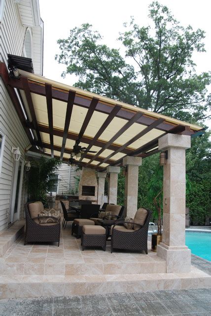 Retractable Canopy System By Breslow Home Design Traditional New