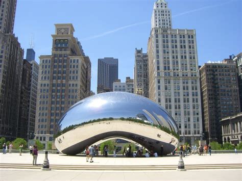 Chicago Bean Editorial Stock Image Image Of Famous Beautiful 48611969