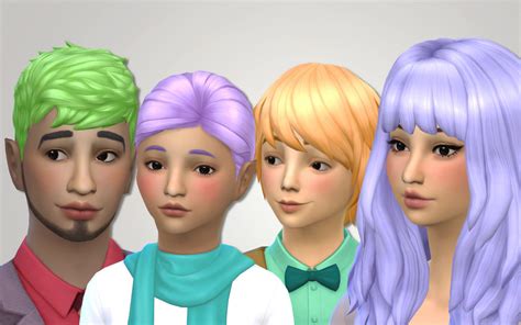 Ts4 Maxis Match Cc — Noodlescc Get Together Pastel Hair Recolors All