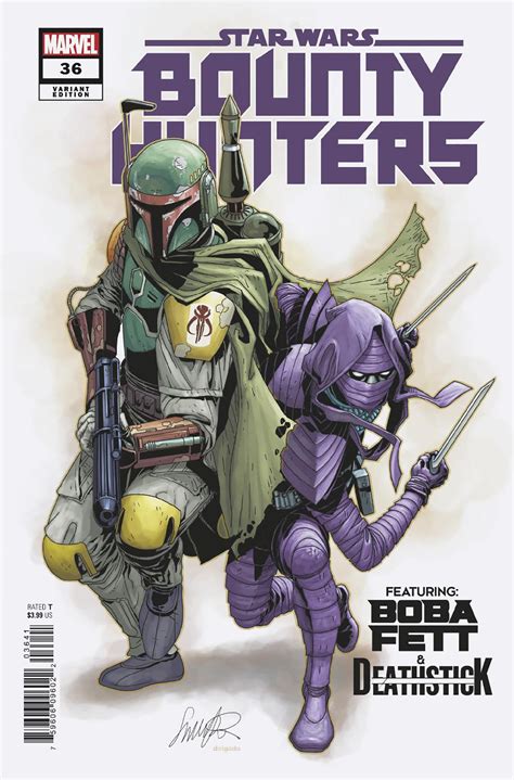 Buy Comics Star Wars Bounty Hunters 36 Salvador Larroca Boba Fett And Death Stick Variant