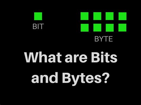 The string of bits making up a byte is processed as a unit by a computer; Understanding what are Bits and Bytes And the Difference ...