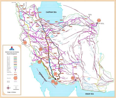 Iran Gas Network And Minor And Major Faults Of Iran Download
