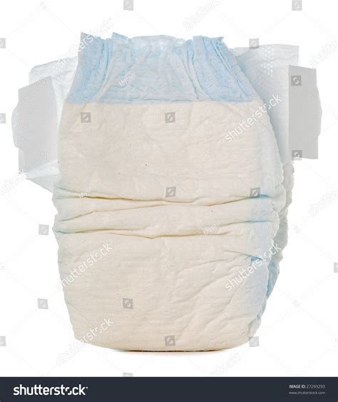 Disposable Baby Diaper Isolated On White Background