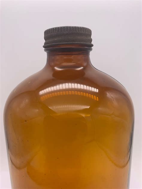 Large Brown Glass Bottle Duraglas Etsy