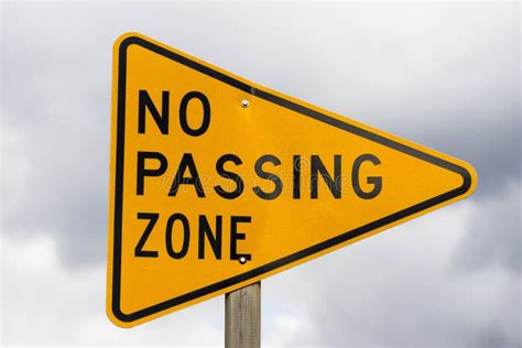 No Passing Zone Sign Stock Image Image Of Passing Zone 12143353