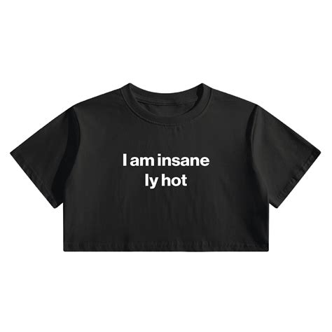 i am insanely hot cropped tee found my hoodie