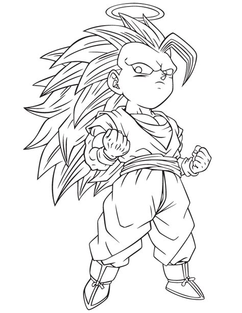 You can print or color them online at getdrawings.com for absolutely free. Dragon Ball Z Son Goku Super Saiyan Three Postures ...