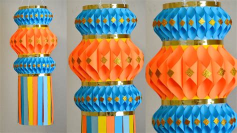 Diy Easy Paper Lantern For Diwali Diwali Decoration Ideas Paper