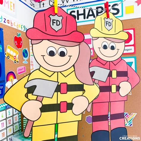 Practice Fire Safety With This Awesome Firefighter Craft Crafty Bee Creations