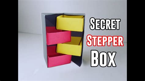 Origami Secret Stepper Box Tutorial Paper Kawaii