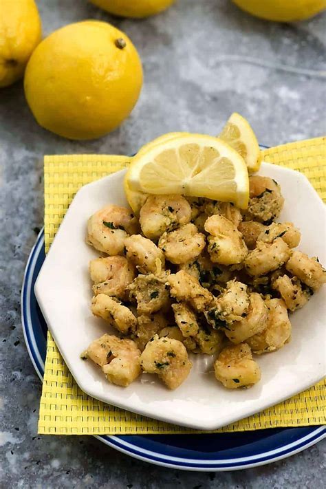 Air Fryer Lemon Garlic Shrimp Paleo Whole 30 Healthy