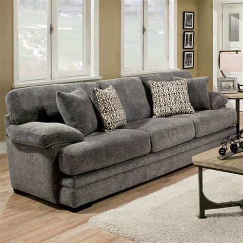 Suddenly, overnights at your place. Furniture of America Loha Chenille Sofa in Gray - IDF ...